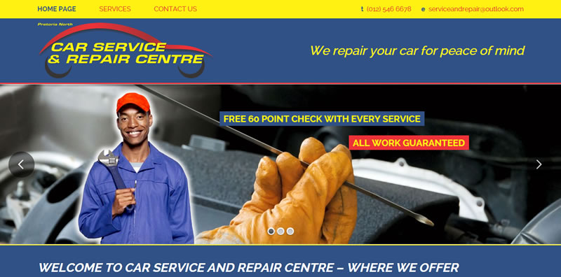 Car Service & Repair Centre - Web Design Company Pretoria and Cape Town ...