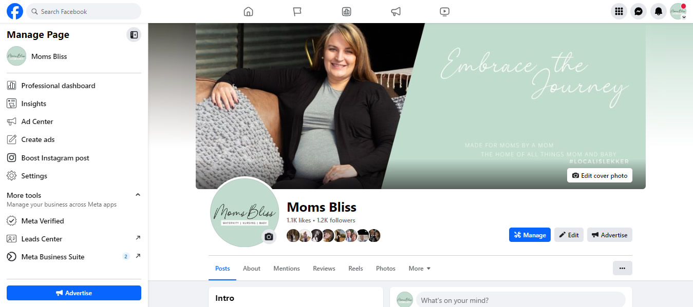 Moms Bliss, maternity wear, online shop, social media management, social media managers, facebook management